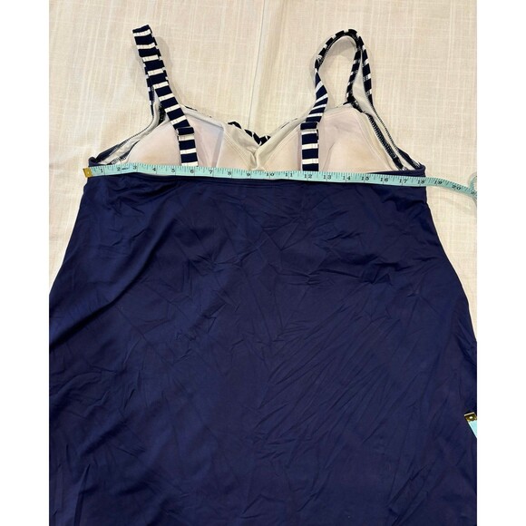 Lands End 2 pc Swim Suit  top is 18w bottoms are 20w blue plus size - Picture 4 of 12